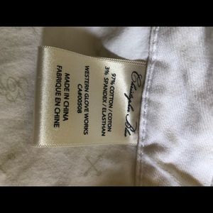 Christopher Blue White stretch jeans.